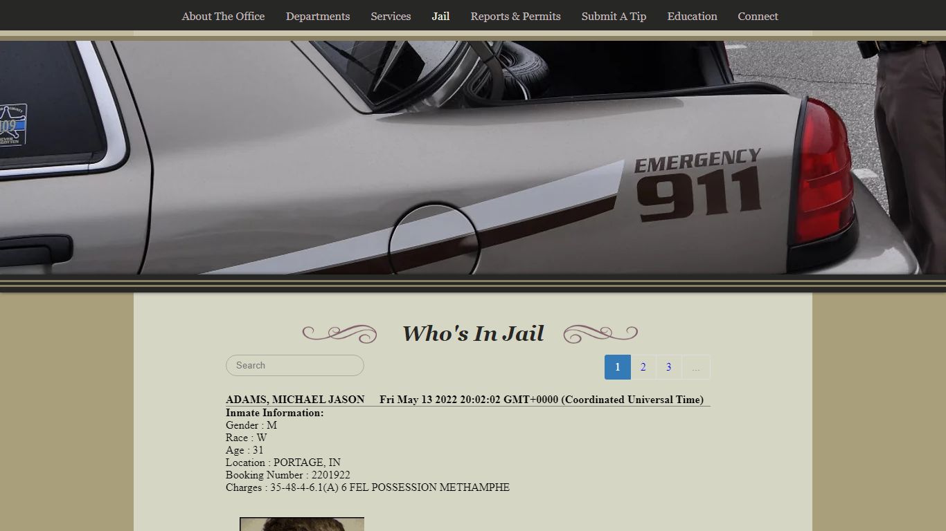 Who's In Jail | portercountysheriff